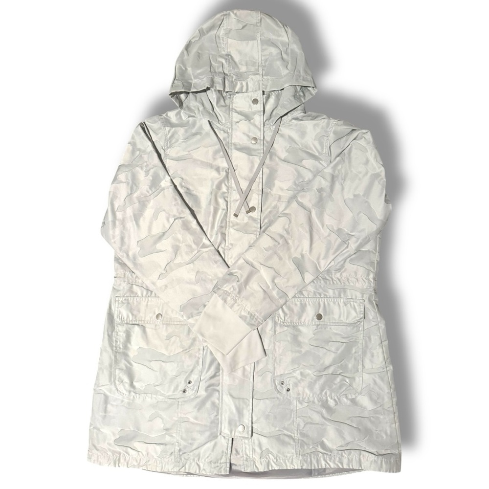 🧥 Athletic Works Light Gray Camo Hooded Anorak Jacket/Quilted Insert XL - Picture 6 of 7